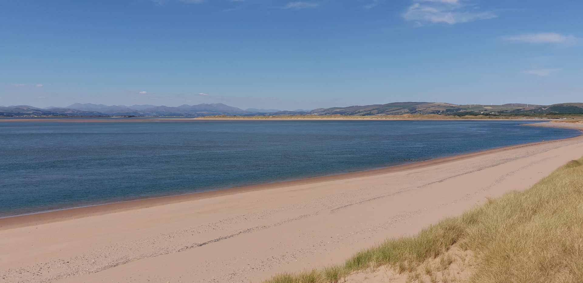 Sand dunes at Sandy Gap in Cumbria